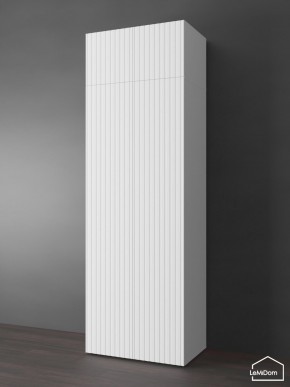 Шкаф с антресолью Linnea MHR-2POA-4 2450х800х510 (Белый-М 11.1.2) в Агрызе - agryz.ok-mebel.com | фото