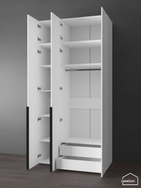 Шкаф с антресолью Linnea MHR-3A-2 2450х1200х510 (Белый-М 11.1.1) в Агрызе - agryz.ok-mebel.com | фото 5