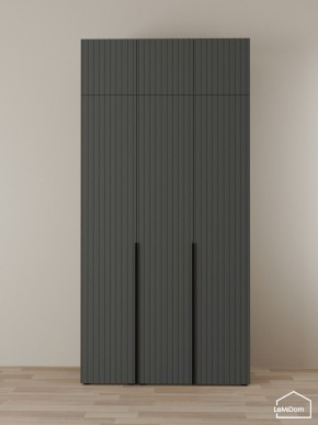Шкаф с антресолью Linnea MHR-3A-2 2450х1200х510 (Графит-М 11.1.25) в Агрызе - agryz.ok-mebel.com | фото