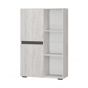 Шкаф стеллаж Мрия ШК-16 (Бетон пайн светлый/Графит) в Агрызе - agryz.ok-mebel.com | фото