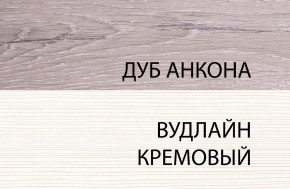 Шкаф-витрина 1V2D3S, OLIVIA, цвет вудлайн крем/дуб анкона в Агрызе - agryz.ok-mebel.com | фото 4