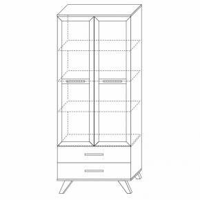 Шкаф-витрина 800 Вега Скандинавия в Агрызе - agryz.ok-mebel.com | фото 6