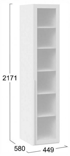 Шкаф-витрина Порто СМ-393.07.008 в Агрызе - agryz.ok-mebel.com | фото 3