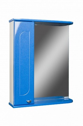 Шкаф-зеркало Радуга Синий металлик 55 левый АЙСБЕРГ (DA1129HZR) в Агрызе - agryz.ok-mebel.com | фото