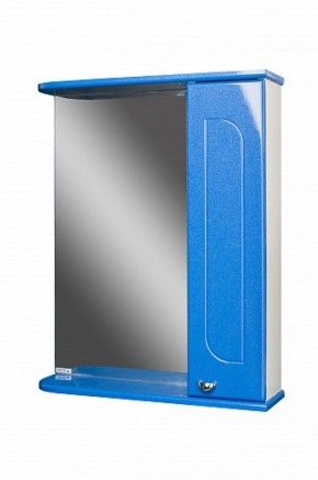 Шкаф-зеркало Радуга Синий металлик 60 правый АЙСБЕРГ (DA1130HZR) в Агрызе - agryz.ok-mebel.com | фото