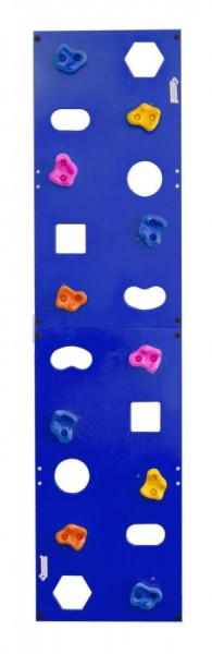 Скалодром пристенный (500*2000) стандарт ЭЛЬБРУС с отверстиями (10 шт. зацепов) цв.синий в Агрызе - agryz.ok-mebel.com | фото 1