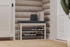 Скамья 85х50 Кантри для обуви белая в Агрызе - agryz.ok-mebel.com | фото 4