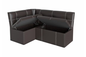 Скамья угловая КВАДРО Тип 3 исп. 2 Коричневый (кожзам) в Агрызе - agryz.ok-mebel.com | фото 2