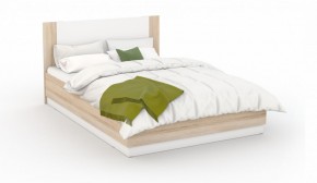 Спальня Аврора Кровать 160 с подъемным механизмом Дуб сонома/Белый в Агрызе - agryz.ok-mebel.com | фото