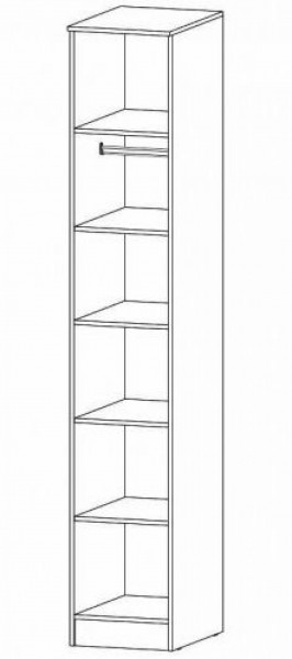 ГАММА Спальный гарнитур (модульный) дуб вотан в Агрызе - agryz.ok-mebel.com | фото 5