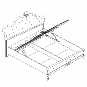 Спальня Мишель 4-х ств 1600 (белый матовый/экокожа) в Агрызе - agryz.ok-mebel.com | фото 4
