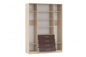 Спальня РУМБА (Модульная) Дуб Сонома / Венге в Агрызе - agryz.ok-mebel.com | фото 4