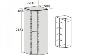 Спальный гарнитур Элана (модульная) Дуб сонома в Агрызе - agryz.ok-mebel.com | фото 9