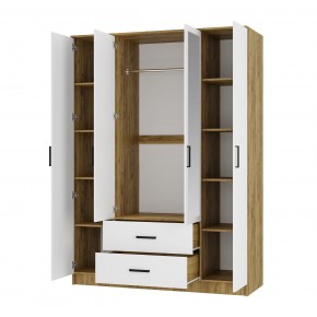Спальный гарнитур Евро (модульный) Крафт/Белый в Агрызе - agryz.ok-mebel.com | фото 26