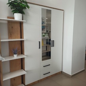 Спальный гарнитур Евро (модульный) Крафт/Белый в Агрызе - agryz.ok-mebel.com | фото 33
