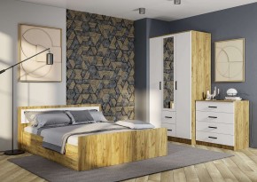Спальный гарнитур Евро (модульный) Крафт/Белый в Агрызе - agryz.ok-mebel.com | фото 7