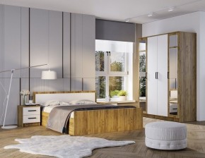 Спальный гарнитур Евро (модульный) Крафт/Белый в Агрызе - agryz.ok-mebel.com | фото 8