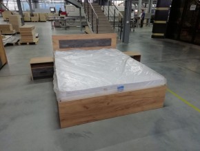 Спальный гарнитур МСП-1 (Дуб золотой/Камень темный) 1400 в Агрызе - agryz.ok-mebel.com | фото 17