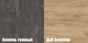 Спальный гарнитур МСП-1 (Дуб золотой/Камень темный) 1400 в Агрызе - agryz.ok-mebel.com | фото 2