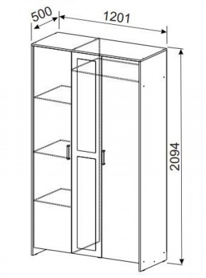 Спальный гарнитур МСП-1 (Ясень Анкор светлый) 1400 в Агрызе - agryz.ok-mebel.com | фото 9