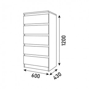 Спальный гарнитур Парус (Белый/Графит) модульный в Агрызе - agryz.ok-mebel.com | фото 24