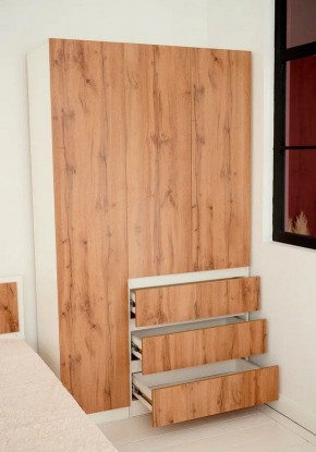 Спальный гарнитур Парус (Белый/Вотан) 1400 (Вариант-2) в Агрызе - agryz.ok-mebel.com | фото 13