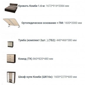 Спальный гарнитур Юнона (вариант-1) в Агрызе - agryz.ok-mebel.com | фото 3