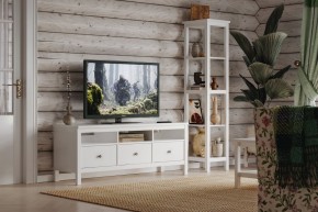 Стеллаж 420 Кантри, массив сосны, цвет белый в Агрызе - agryz.ok-mebel.com | фото 4