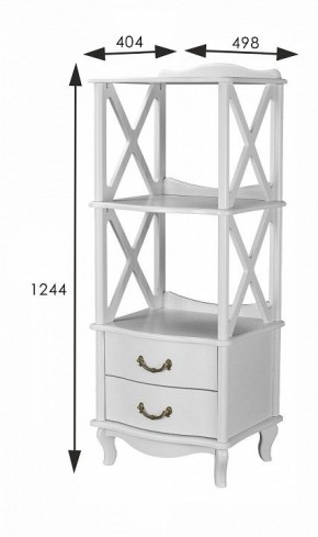 Стеллаж комбинированный Джульетта Л в Агрызе - agryz.ok-mebel.com | фото 8