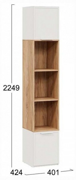 Стеллаж комбинированный Стелла в Агрызе - agryz.ok-mebel.com | фото 4