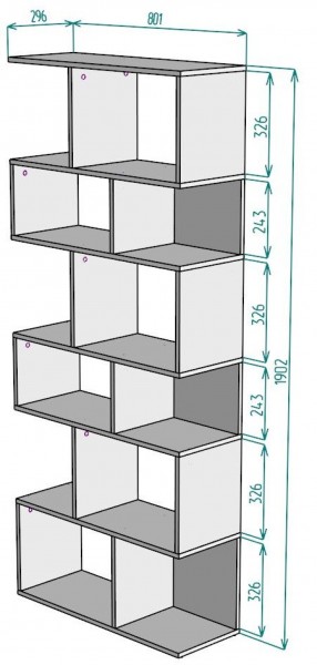 Стеллаж S7 1902х801х296 в Агрызе - agryz.ok-mebel.com | фото 2