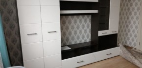 Стенка Ненси 1 (Венге/Белый глянец) в Агрызе - agryz.ok-mebel.com | фото 5