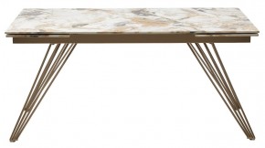 Стол ACERRA NEW 160 GLOSS GRAND JADE SOLID CERAMIC/ каркас цвета шампань, ®DISAUR в Агрызе - agryz.ok-mebel.com | фото 12