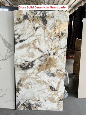 Стол ACERRA NEW 160 GLOSS GRAND JADE SOLID CERAMIC/ каркас цвета шампань, ®DISAUR в Агрызе - agryz.ok-mebel.com | фото 6