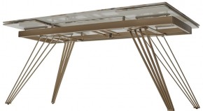 Стол ACERRA NEW 160 GLOSS GRAND JADE SOLID CERAMIC/ каркас цвета шампань, ®DISAUR в Агрызе - agryz.ok-mebel.com | фото 9