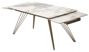 Стол ACERRA NEW 160 GLOSS LUXURY PANDORA SOLID CERAMIC/ каркас цвета шампань, ®DISAUR в Агрызе - agryz.ok-mebel.com | фото 6