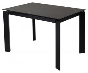 Стол CORNER 120 MATT BLACK MARBLE SOLID CERAMIC / BLACK, ®DISAUR в Агрызе - agryz.ok-mebel.com | фото