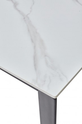 Стол CORNER 120 MATT WHITE MARBLE SOLID CERAMIC / BLACK, ®DISAUR в Агрызе - agryz.ok-mebel.com | фото 8