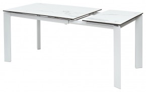 Стол CORNER 120 MATTE STATUARIO Белый мрамор матовый керамика, стекло/ белый каркас, ®DISAUR в Агрызе - agryz.ok-mebel.com | фото 5