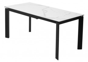 Стол CORNER 120 MATTE STATUARIO Белый мрамор матовый керамика, стекло/ черный каркас, ®DISAUR в Агрызе - agryz.ok-mebel.com | фото 6