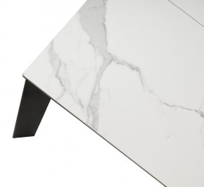 Стол CORNER 120 MATTE STATUARIO Белый мрамор матовый керамика, стекло/ черный каркас, ®DISAUR в Агрызе - agryz.ok-mebel.com | фото 8