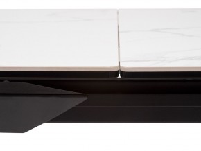 Стол CREMONA 140 HIGH GLOSS STATUARIO Белый мрамор глянцевый, керамика/ черный каркас, ®DISAUR в Агрызе - agryz.ok-mebel.com | фото 5