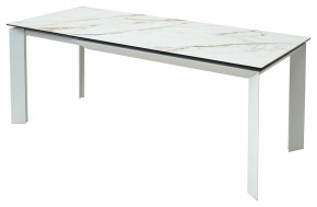 Стол CREMONA 160 KL-188 Контрастный мрамор / белый каркас, ®DISAUR в Агрызе - agryz.ok-mebel.com | фото 3
