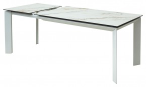Стол CREMONA 160 KL-188 Контрастный мрамор / белый каркас, ®DISAUR в Агрызе - agryz.ok-mebel.com | фото 6