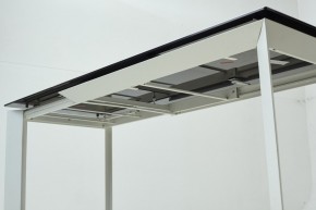 Стол CREMONA 180 KL-188 Контрастный мрамор матовый, итальянская керамика/ белый каркас, ®DISAUR в Агрызе - agryz.ok-mebel.com | фото 8