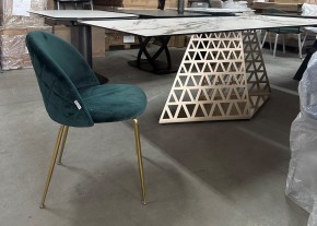 Стол ENNA 220 KL-188 Контрастный мрамор матовый, итальянская керамика/ каркас цвета шампань, ®DISAUR в Агрызе - agryz.ok-mebel.com | фото 7