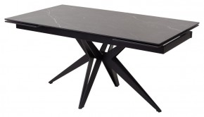 Стол FORIO 160 MATT BLACK MARBLE SOLID CERAMIC / BLACK, ®DISAUR в Агрызе - agryz.ok-mebel.com | фото