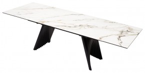 Стол IVAR 180 MARBLES KL-188 Контрастный мрамор, итальянская керамика, ®DISAUR в Агрызе - agryz.ok-mebel.com | фото 5