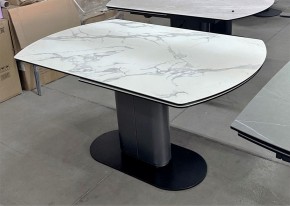 Стол KAI 140 KL-117 поворотная система раскладки, итал. керамика / Темно-серый / Черный, ®DISAUR в Агрызе - agryz.ok-mebel.com | фото 8