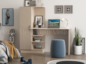 Стол компьютерный №1 (УПКФ) дуб беленый в Агрызе - agryz.ok-mebel.com | фото